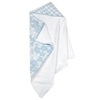 Elegant Baby Nest Collection 100% Terry Cotton Hooded Towel - Blue Print Elegant Baby Nest Collection 100% Terry Cotton Hooded Towel - Blue Print