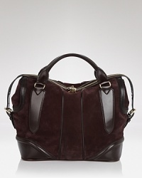 Tap into this season's textured accessory trend with this satchel from Burberry. Crafted from leather with a shoulder strap for versatile ease, it's proof how luxurious practicality can be. Tap into this season's textured accessory trend with this satchel from Burberry. Crafted from leather with a shoulder strap for versatile ease, it's proof how luxurious practicality can be.