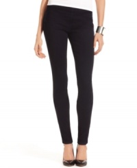 Get the comfort of leggings with the stylish look of dark denim: INC's skinny, stretchy pull-on jeans look so cute with tunics and tanks! Get the comfort of leggings with the stylish look of dark denim: INC's skinny, stretchy pull-on jeans look so cute with tunics and tanks!