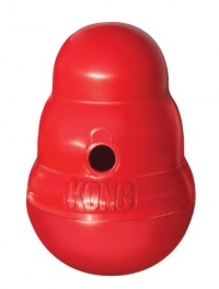 KONG Wobbler Treat Dispensing Dog Toy, Large KONG Wobbler Treat Dispensing Dog Toy, Large