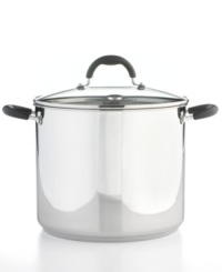 Give guests and family members something to talk about-the masterful meals created by this professional piece. The stainless steel construction includes an impact-bonded base that quickly and evenly heats ingredients to perfection, serving up incredibly hearty soups, stews and more. Limited lifetime warranty. Give guests and family members something to talk about-the masterful meals created by this professional piece. The stainless steel construction includes an impact-bonded base that quickly and evenly heats ingredients to perfection, serving up incredibly hearty soups, stews and more. Limited lifetime warranty.