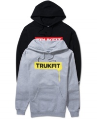 Layer up this fall with a cool graphic hoodie like this one from Trukfit. Layer up this fall with a cool graphic hoodie like this one from Trukfit.