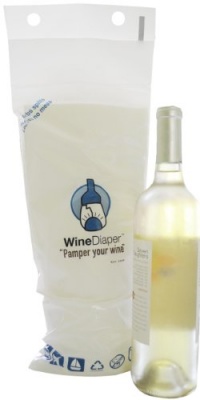 Wine Diaper Reusable Padded Absorbent Bag, Eco-Friendly Travel Accessory, Set of 3 Wine Diaper Reusable Padded Absorbent Bag, Eco-Friendly Travel Accessory, Set of 3