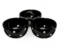 Spode Baking Days Black 3 Part Server Spode Baking Days Black 3 Part Server