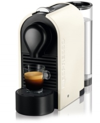 Hot & ready in only 25-30 seconds, this espresso maker puts cup in hand in no time at all. Simply pop in a capsule of your favorite bold, bright or light flavo & have café comfort right at home. Model UC50US. Hot & ready in only 25-30 seconds, this espresso maker puts cup in hand in no time at all. Simply pop in a capsule of your favorite bold, bright or light flavo & have café comfort right at home. Model UC50US.