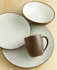 Crafted from versatile stoneware, the Colorwave Chocolate Coupe 4-piece place settings from Noritake are perfect for casual dining and elegant entertaining. The deep chocolate brown color enriches any tabletop, while the classic shape makes this dinnerware and dishes collection a practical choice.