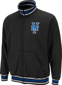 New York Mets Clutch Hitter Black Full-Zip Track Jacket New York Mets Clutch Hitter Black Full-Zip Track Jacket