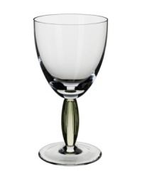 Bring contemporary refreshment to casual tables with the New Cottage goblet. A tinted-green stem and fluted texture adds interest to an already-stylish silhouette. From Villeroy & Boch. Bring contemporary refreshment to casual tables with the New Cottage goblet. A tinted-green stem and fluted texture adds interest to an already-stylish silhouette. From Villeroy & Boch.