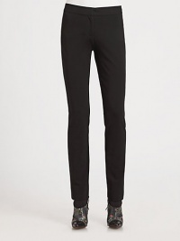 This sleek, slim-fitting pair is blended with a hint of stretch for a flattering fit.Self waistbandZip flyInseam, about 3083% viscose/12% nylon/5% elastaneDry cleanMade in Italy of imported fabricModel shown is 5'9½ (176cm) wearing US size 4. This sleek, slim-fitting pair is blended with a hint of stretch for a flattering fit.Self waistbandZip flyInseam, about 3083% viscose/12% nylon/5% elastaneDry cleanMade in Italy of imported fabricModel shown is 5'9½ (176cm) wearing US size 4.