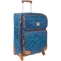 Diane Von Furstenberg Abstract Jacquard 24 Exp Spinner (Turquoise/Navy)