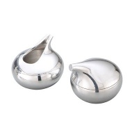 Nambe Kurl Sugar and Creamer Set Nambe Kurl Sugar and Creamer Set