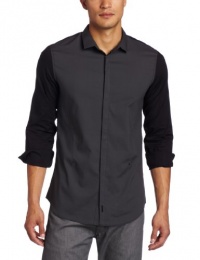 Calvin Klein Sportswear Men's Long Sleeve Color Block Poplin Woven Calvin Klein Sportswear Men's Long Sleeve Color Block Poplin Woven