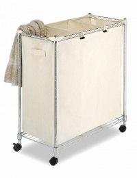 Whitmor 6056-545 Supreme Laundry Sorter, Chrome and Canvas Whitmor 6056-545 Supreme Laundry Sorter, Chrome and Canvas