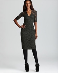 Look to lace for ladylike chic. This Burberry London dress takes you from the office to an evening out in elegant style. Look to lace for ladylike chic. This Burberry London dress takes you from the office to an evening out in elegant style.