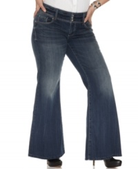 Sport an on-trend 70's vibe in Seven7 Jeans' plus size jeans, featuring a fabulous flared design. (Clearance) Sport an on-trend 70's vibe in Seven7 Jeans' plus size jeans, featuring a fabulous flared design. (Clearance)