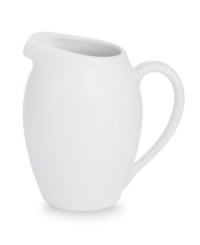 Full of possibilities, this ultra-versatile creamer from Noritake's collection of Colorwave white dinnerware is crafted of hardy stoneware with a half glossy, half matte finish in pure white. Mix it in with any of the Colorwave dinnerware shades. Full of possibilities, this ultra-versatile creamer from Noritake's collection of Colorwave white dinnerware is crafted of hardy stoneware with a half glossy, half matte finish in pure white. Mix it in with any of the Colorwave dinnerware shades.