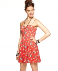 Material Girl joins hot, bustier style with a girlish, a-line shape on a fun day frock that's totally raining fruit! Material Girl joins hot, bustier style with a girlish, a-line shape on a fun day frock that's totally raining fruit!