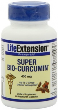 Life Extension Super Bio-curcumin, 400mg, Vegetarian Capsules, 60-Count Life Extension Super Bio-curcumin, 400mg, Vegetarian Capsules, 60-Count