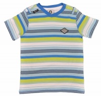 Akademiks Aquamarine Stripped Short-Sleeve Big Boys T-Shirt (10/12) Akademiks Aquamarine Stripped Short-Sleeve Big Boys T-Shirt (10/12)