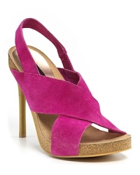 Broad bands of crisscrossing suede, paired with a high, slim heel, are a luxurious take on summer simplicity. From STEVEN BY STEVE MADDEN. Broad bands of crisscrossing suede, paired with a high, slim heel, are a luxurious take on summer simplicity. From STEVEN BY STEVE MADDEN.