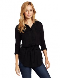 Calvin Klein Jeans Women's Long Sleeve Military Tunic Top Calvin Klein Jeans Women's Long Sleeve Military Tunic Top