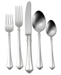 The antique-style Juilliard flatware set from Oneida appeals to traditional tastes with a delicately fluted handle and, in 18/10 stainless steel, will stay shiny and bright despite regular dishwasher cleaning. The antique-style Juilliard flatware set from Oneida appeals to traditional tastes with a delicately fluted handle and, in 18/10 stainless steel, will stay shiny and bright despite regular dishwasher cleaning.