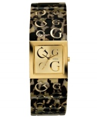 Leopard print is always chic and timeless. Plastic strap with self-adjustable links, brass case and logo detail on dial. Quartz movement. Ten-year limited warranty. Leopard print is always chic and timeless. Plastic strap with self-adjustable links, brass case and logo detail on dial. Quartz movement. Ten-year limited warranty.