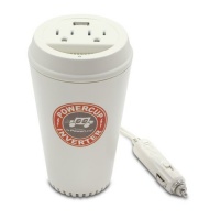 PowerLine PowerCup 200/400 Watt Mobile Inverter with USB Power Port 90309 PowerLine PowerCup 200/400 Watt Mobile Inverter with USB Power Port 90309
