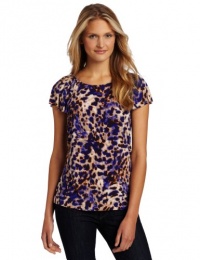 Anne Klein Women's Animal Print Top Anne Klein Women's Animal Print Top