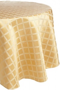 Lenox Laurel Leaf 70-by-104-Inch Oval Tablecloth Gold Lenox Laurel Leaf 70-by-104-Inch Oval Tablecloth Gold