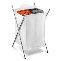 Honey-Can-Do Folding Hamper Sorter, White, Double-Sorter Honey-Can-Do Folding Hamper Sorter, White, Double-Sorter