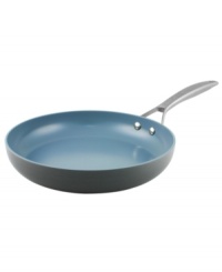 Where cookware is always greener! Your eco-friendly go-to for healthier meals, this versatile fry pan utilizes a heavy aluminum base and natural Thermolon nonstick technology for beautifully and evenly browned food. Made from up-cycled materials for a healthier, earth conscious approach to feeding the ones you love. Lifetime warranty. Where cookware is always greener! Your eco-friendly go-to for healthier meals, this versatile fry pan utilizes a heavy aluminum base and natural Thermolon nonstick technology for beautifully and evenly browned food. Made from up-cycled materials for a healthier, earth conscious approach to feeding the ones you love. Lifetime warranty.