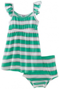 Splendid Littles Baby-girls Infant Scarf Stripe Dress, Palm, 12-18 Months