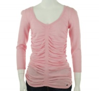 Guess Scoop Neck Sweater Doll Pink Medium Guess Scoop Neck Sweater Doll Pink Medium