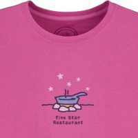Life is good Women's Crusher 5 Star Restaurant T-Shirt Life is good Women's Crusher 5 Star Restaurant T-Shirt