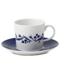 Ringed with navy flora, the Fable Garland teacup boasts distinct Scandinavian style and, in Royal Doulton porcelain, is up for just about any task. Saucer features band of navy. Mix with other Karolin Schnoor nature patterns to customize your table. Ringed with navy flora, the Fable Garland teacup boasts distinct Scandinavian style and, in Royal Doulton porcelain, is up for just about any task. Saucer features band of navy. Mix with other Karolin Schnoor nature patterns to customize your table.