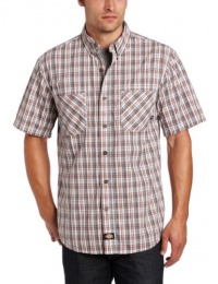 Dickies Men's Short Sleeve Plaid Button Down Shirt Dickies Men's Short Sleeve Plaid Button Down Shirt