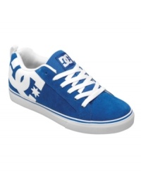 Tough enough for the skate park and cool enough for any casual occasion, these durable men's sneakers add extreme attitude to any look. Tough enough for the skate park and cool enough for any casual occasion, these durable men's sneakers add extreme attitude to any look.