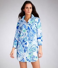 Capri 3/4 Sleeve Roll Cuff Sleepshirt Capri 3/4 Sleeve Roll Cuff Sleepshirt