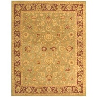 Safavieh AN548A Anatolia Collection 3-Feet by 5-Feet Handmade Hand-Spun Wool Area Rug, Light Green and Red Safavieh AN548A Anatolia Collection 3-Feet by 5-Feet Handmade Hand-Spun Wool Area Rug, Light Green and Red