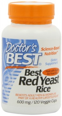 Doctor's Best Best Red Yeast Rice (600 mg), 120-Count Doctor's Best Best Red Yeast Rice (600 mg), 120-Count