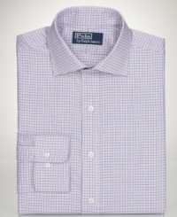 Versatile enough for year-round style and everyday cool, this Polo Ralph Lauren dress shirt is a prime time player for workweek rotation. Versatile enough for year-round style and everyday cool, this Polo Ralph Lauren dress shirt is a prime time player for workweek rotation.