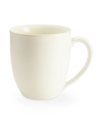 Full of possibilities, this ultra-versatile mug from Noritake's collection of Colorwave white dinnerware is crafted of hardy stoneware with a half glossy, half matte finish in pure white. Mix and match with coupe and square shapes or any of the other Colorwave shades. Full of possibilities, this ultra-versatile mug from Noritake's collection of Colorwave white dinnerware is crafted of hardy stoneware with a half glossy, half matte finish in pure white. Mix and match with coupe and square shapes or any of the other Colorwave shades.