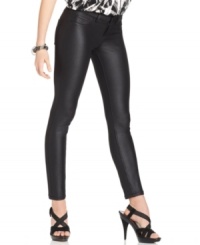 A touch of shimmer makes these skinny jeans from GUESS? a must-have. Wear with statement heels to give any outfit a dose of glam. A touch of shimmer makes these skinny jeans from GUESS? a must-have. Wear with statement heels to give any outfit a dose of glam.