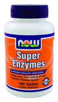 NOW Foods Super Enzymes, 180 Tablets NOW Foods Super Enzymes, 180 Tablets
