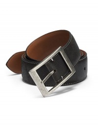 THE LOOKDistressed leather designVintage-inspired metal square buckleNotch closureTHE MEASUREMENTWidth, 1½THE MATERIALDutch leatherORIGINMade in CanadaThis item was originally available for purchase at Saks Fifth Avenue OFF 5TH stores. THE LOOKDistressed leather designVintage-inspired metal square buckleNotch closureTHE MEASUREMENTWidth, 1½THE MATERIALDutch leatherORIGINMade in CanadaThis item was originally available for purchase at Saks Fifth Avenue OFF 5TH stores.