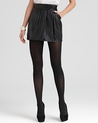 Classic pleats add ladylike chic to this gorgeous leather DIANE von FURSTENBERG skirt--the must-rock mini of the season. Classic pleats add ladylike chic to this gorgeous leather DIANE von FURSTENBERG skirt--the must-rock mini of the season.