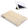 Rock Veins Series PU Leather Smart Cover Stand Case for iPad Mini Auto Wake Up and Sleep Function- Gream Khaki