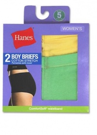 Hanes Women's Cotton Stretch Boy Briefs Hanes Women's Cotton Stretch Boy Briefs