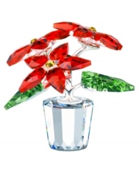 Crafted of Light Siam, Light Topaz and Peridot crystal, this poinsettia blossom features graceful color contrasts. Surround with natural berries or a shiny ribbon for a dressed-up presentation. Designed by Elke Kumar for Swarovski. Crafted of Light Siam, Light Topaz and Peridot crystal, this poinsettia blossom features graceful color contrasts. Surround with natural berries or a shiny ribbon for a dressed-up presentation. Designed by Elke Kumar for Swarovski.